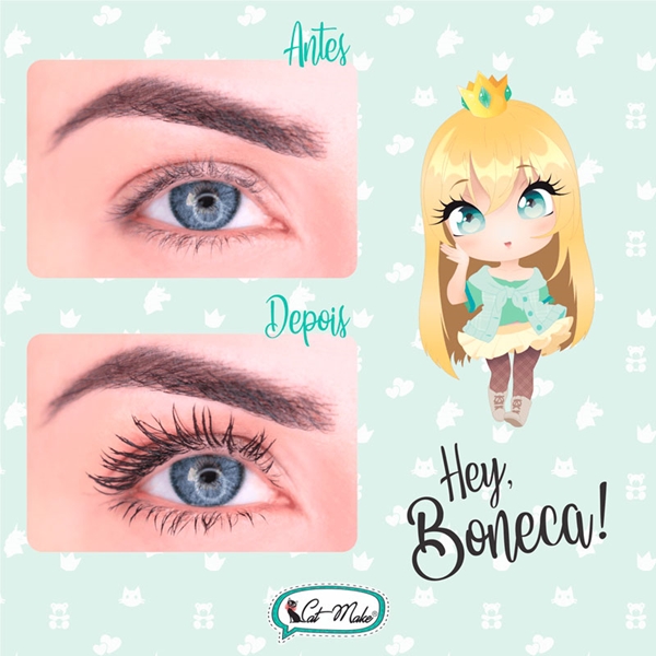 Cílios de boneca makeup