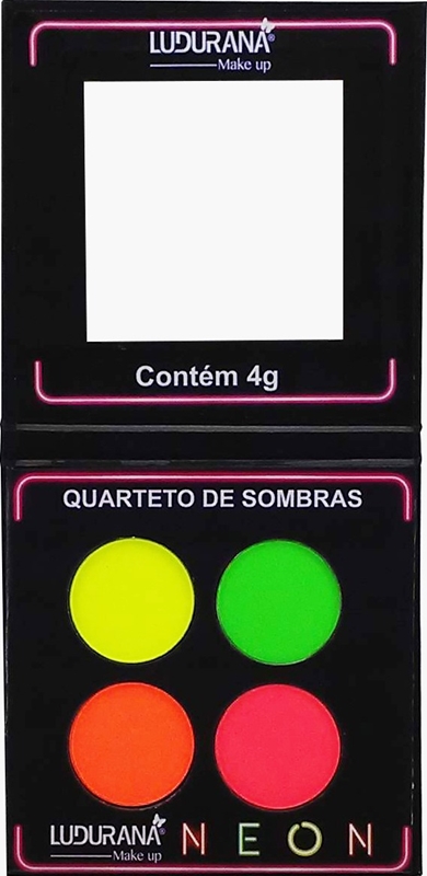 Quarteto de Sombras Matte Neon Ludurana  Mais Vaidosa